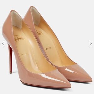 Like new beige louboutin pumps